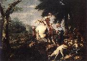 CASTIGLIONE, Giovanni Benedetto Meeting of Isaac and Rebecca fg oil painting picture wholesale